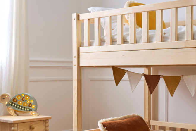 Cama Beliche Dakar Premium no chão 90x190cm