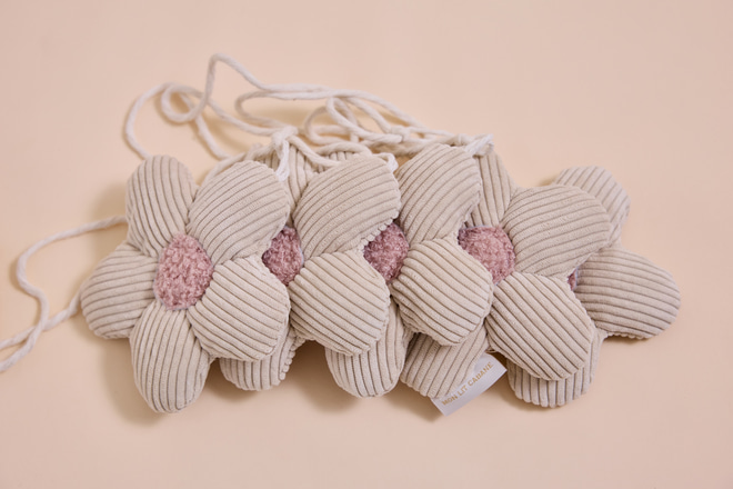 Ghirlanda di Margherite Boucle - Rosa