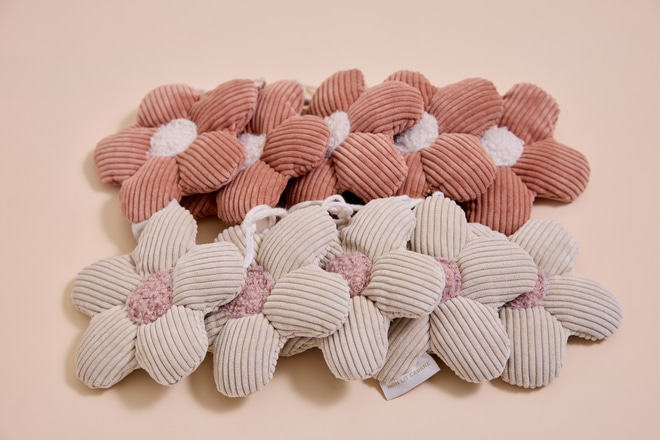 Guirnalda de Margaritas Bouclé - Rosa