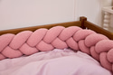 Marshmallow Boucle Bed Bumper - 3 Ropes