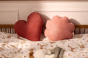 Marsala Heart Corduroy Cushion