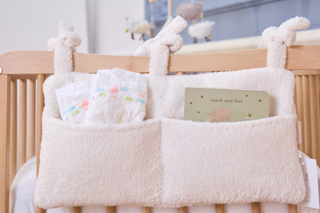 Tasca per letto - Boucle Vaniglia