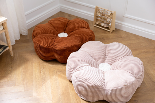 Pouf de Flor de Pana – Beige