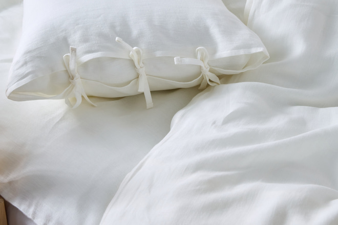 Cream Linen Duvet Set 140x200 