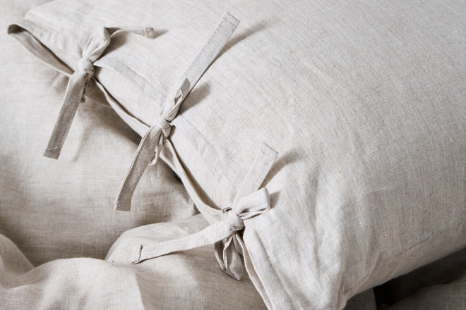Housse de Couette en Lin Naturel 140x200