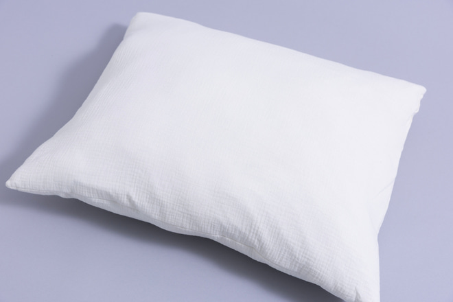 Juego de edredón y almohada de muselina de algodón 120x170 con relleno - Vainilla