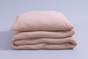 Cotton Muslin 120x170 Duvet & Pillow Set With Filling - Cocoa