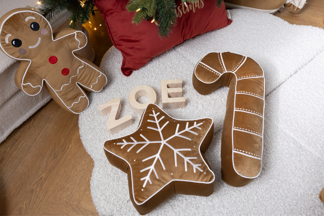 Coussin Candy Cane - Caramel