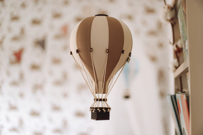 Globo aerostático Beige y Crudo