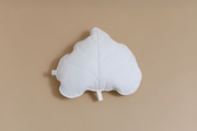 Cotton Leaf Cushion - White