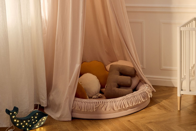 Puff Boho Rosa Magico