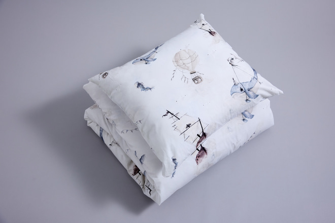 Juego de ropa de cama Ballena 120x170