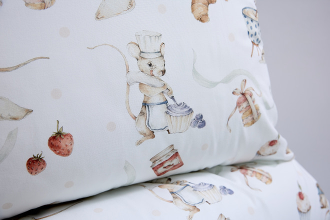 Juego de ropa de cama Ratón Goloso 140x200