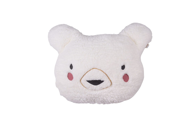 Cuscino Bouclé Orsetto – Ecrù