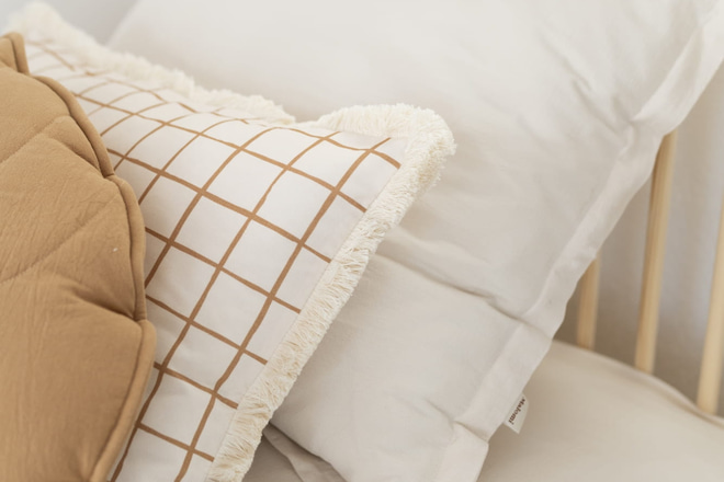 Coussin Rectangle - Vichy Caramel