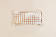 Coussin à Franges Rectangle - Vichy Caramel