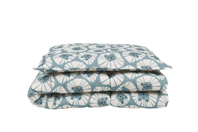 Set Coperta e Cuscino 120x160- Denim Leone