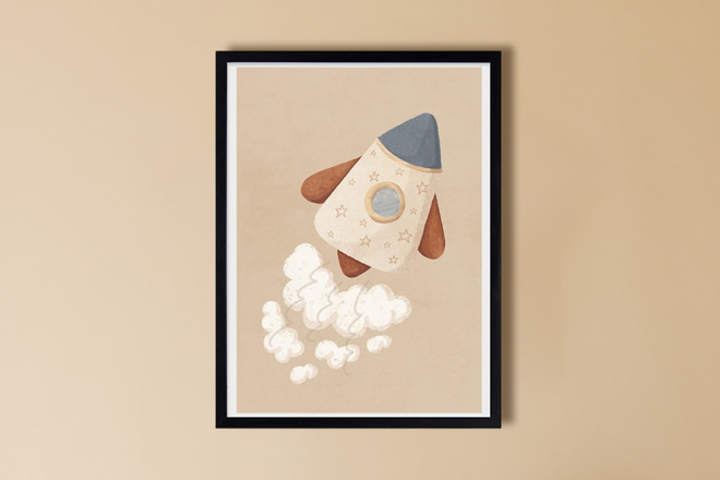 Affiche Cosmos- Vintage