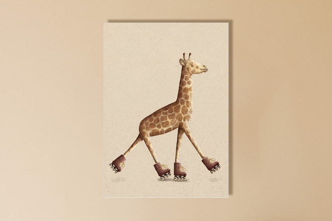 Affiche Roller Skates - Vintage