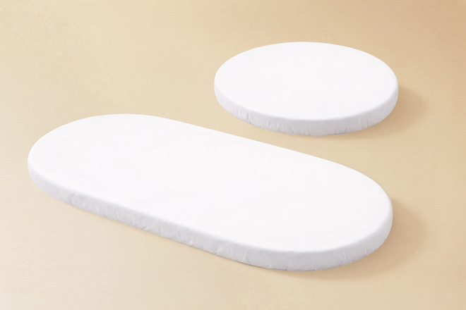 Conjunto de 2 Lençóis Para Berço Oval Evolutivo 7 em 1