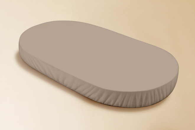 Sábana Bajera Grande para Cuna Evolutiva Ovalada 7 en 1 - Beige