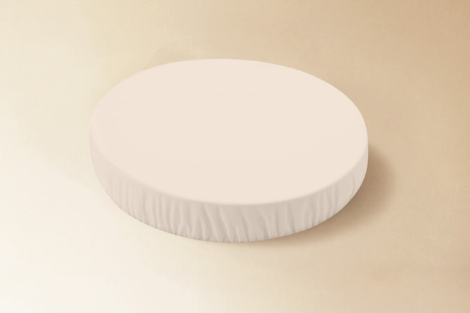 Petit Drap Housse Pour le Berceau Oval Évolutif - Crème