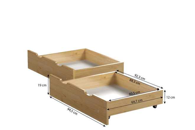 Gaveta Vintage para cama 90x190