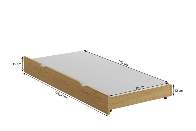 Gaveta Vintage para cama 90x190