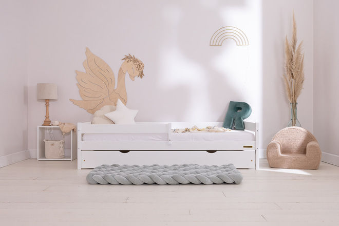 Letto Caracas Premium con Cassettone 80x180cm