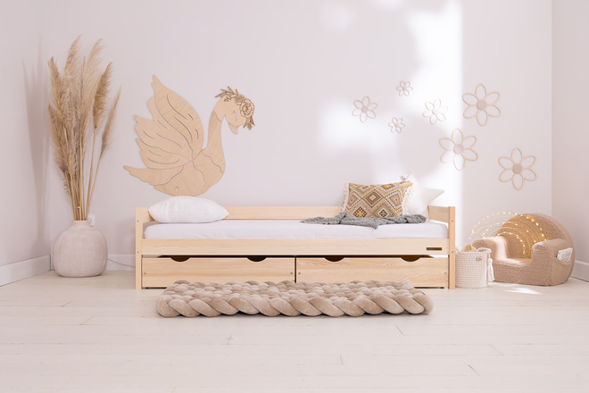 Letto Caracas Premium con Cassettone 90x200cm