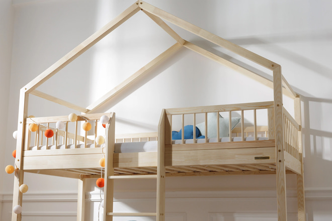 Bunk Bed DP Premium On The Floor 90x190cm