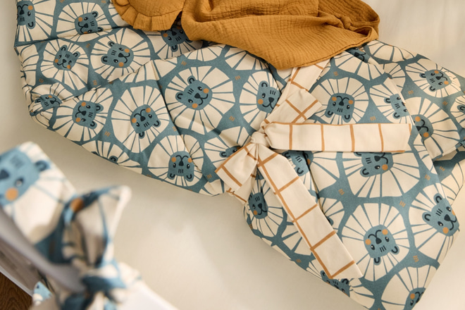 Denim Lion Sleeping Bag