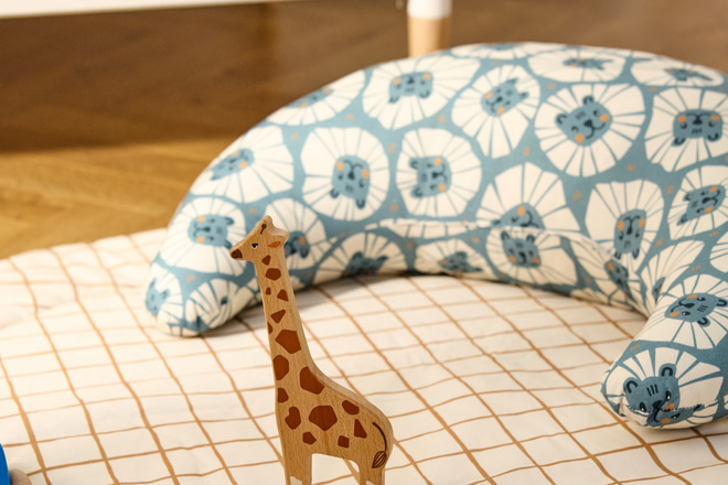 Cuscino Allattamento - Denim Leone