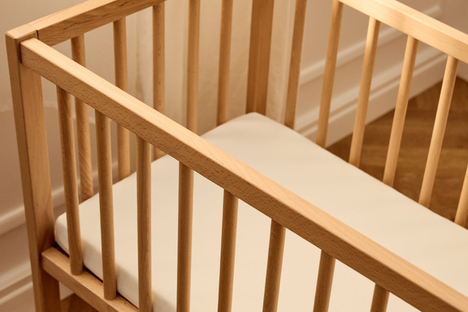 Lit Bébé Charlie 40x80cm - Naturel