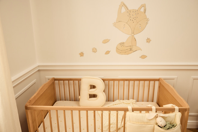 Lit Bébé Nelly 70x140cm - Naturel