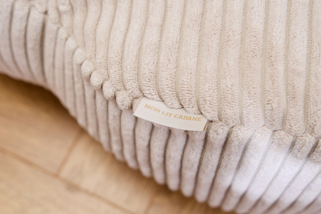 Pouf de Flor de Pana – Beige