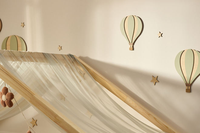 Wanddekoration Heißluftballons