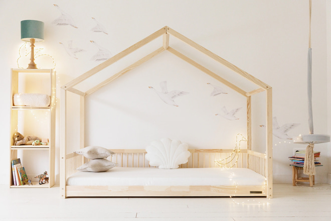 Letto a Capanna DP Premium A Terra 90x190cm