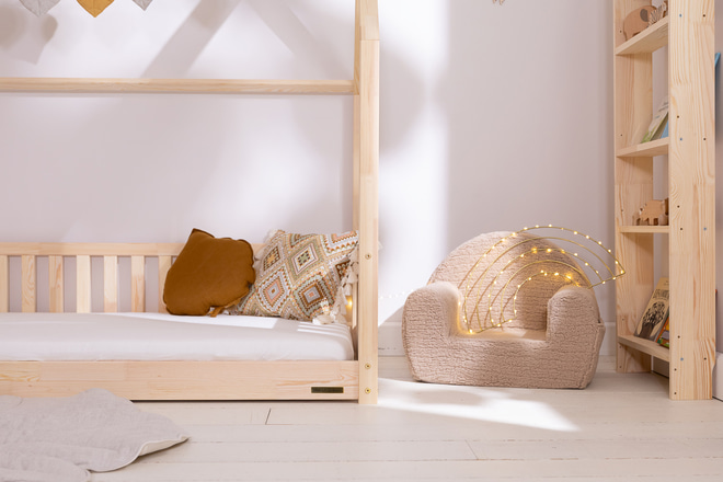 House Bed L Premium On The Floor 90x190cm