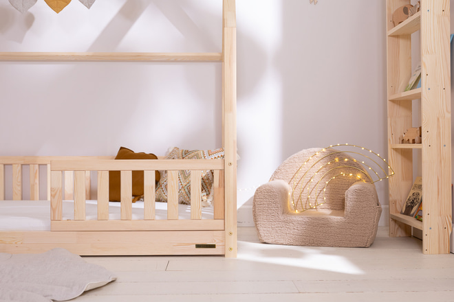 House Bed L Premium On The Floor 90x190cm