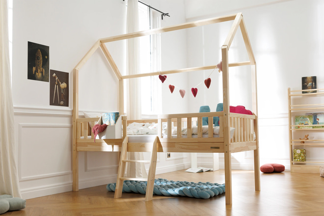 Cama Casinha L Premium Elevada 90x190 cm