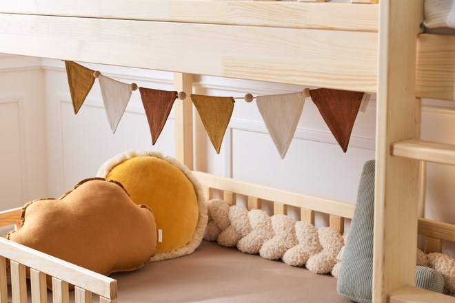 Round Velour Fringed Cushion - Honey