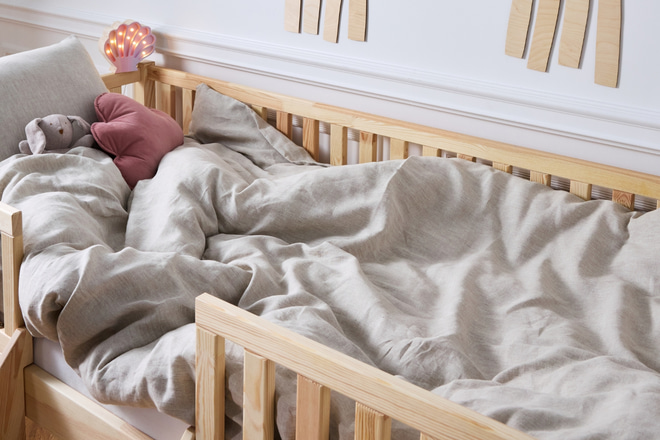 Natural Linen Duvet Set 140x200 