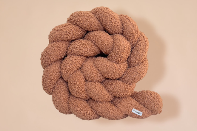 Tour de lit tressé 3 Épis - Bouclé Cannelle