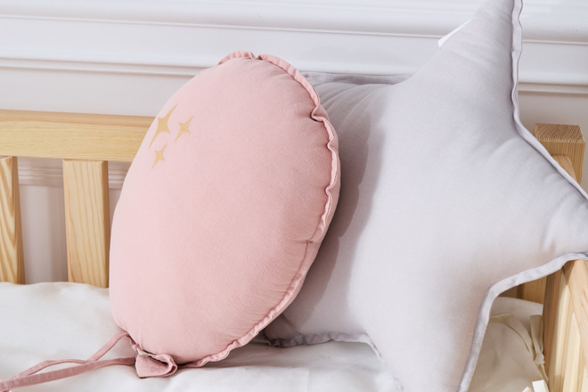 Ecru Star Corduroy Cushion