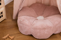 Pouf en Velours côtelé Fleur - Rose