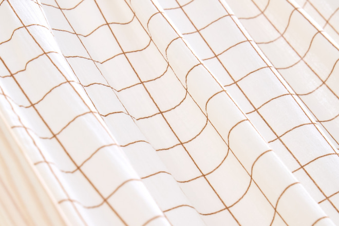 Bed Canopy - Small Beige Checks - Model DK