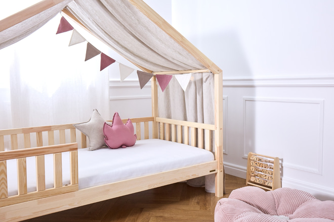 Bed Canopy - Natural Linen - Model DK