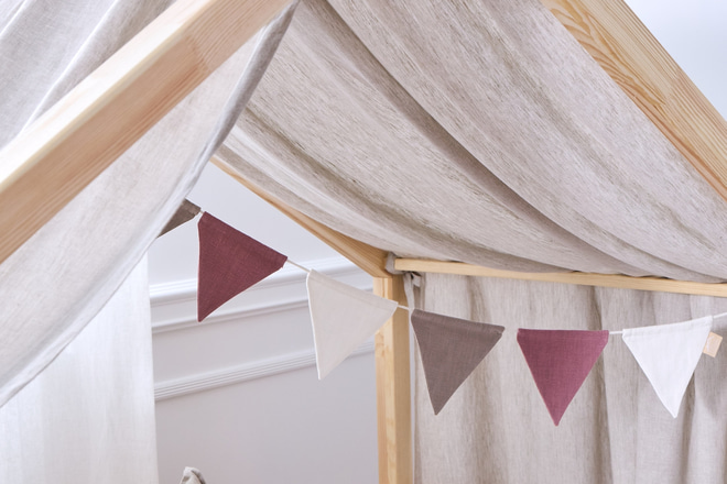 Bed Canopy - Natural Linen - Model DK
