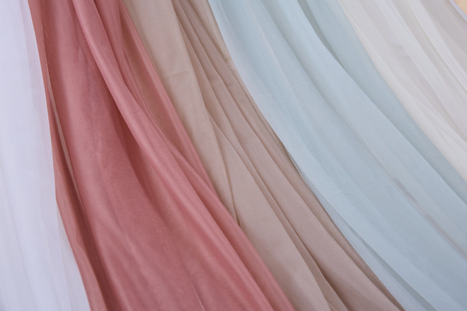 Telo per Letto a Capanna in Tulle - Cappuccino